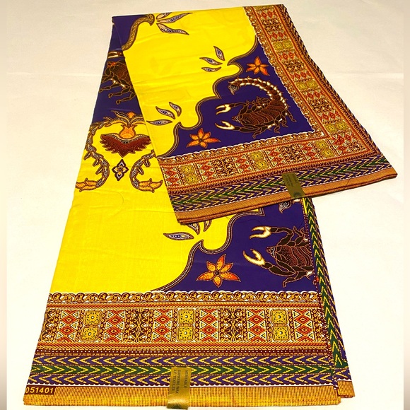AFRICAN ANKARA FABRIC MATERIAL FOR CLOTH MAKING - Picture 1 of 1